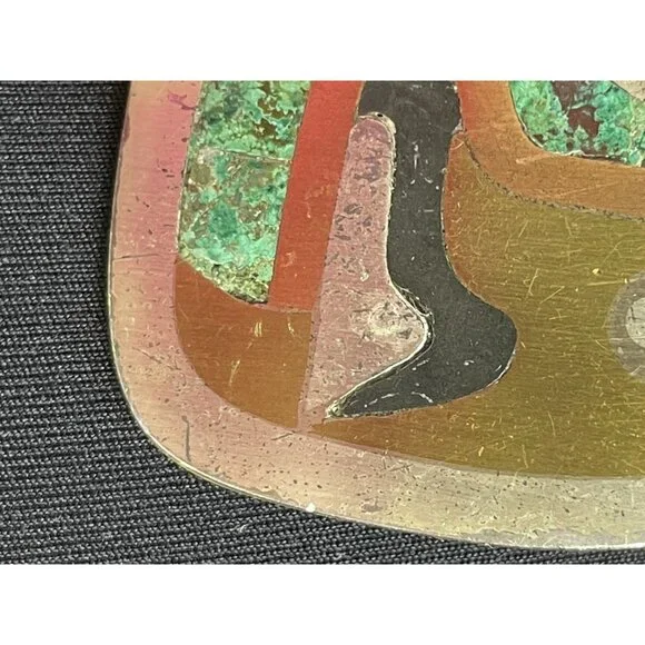 Los Castillo Sterling Silver Mixed Metals Parrot Pendant Brooch Signed 63 - Picture 9 of 14